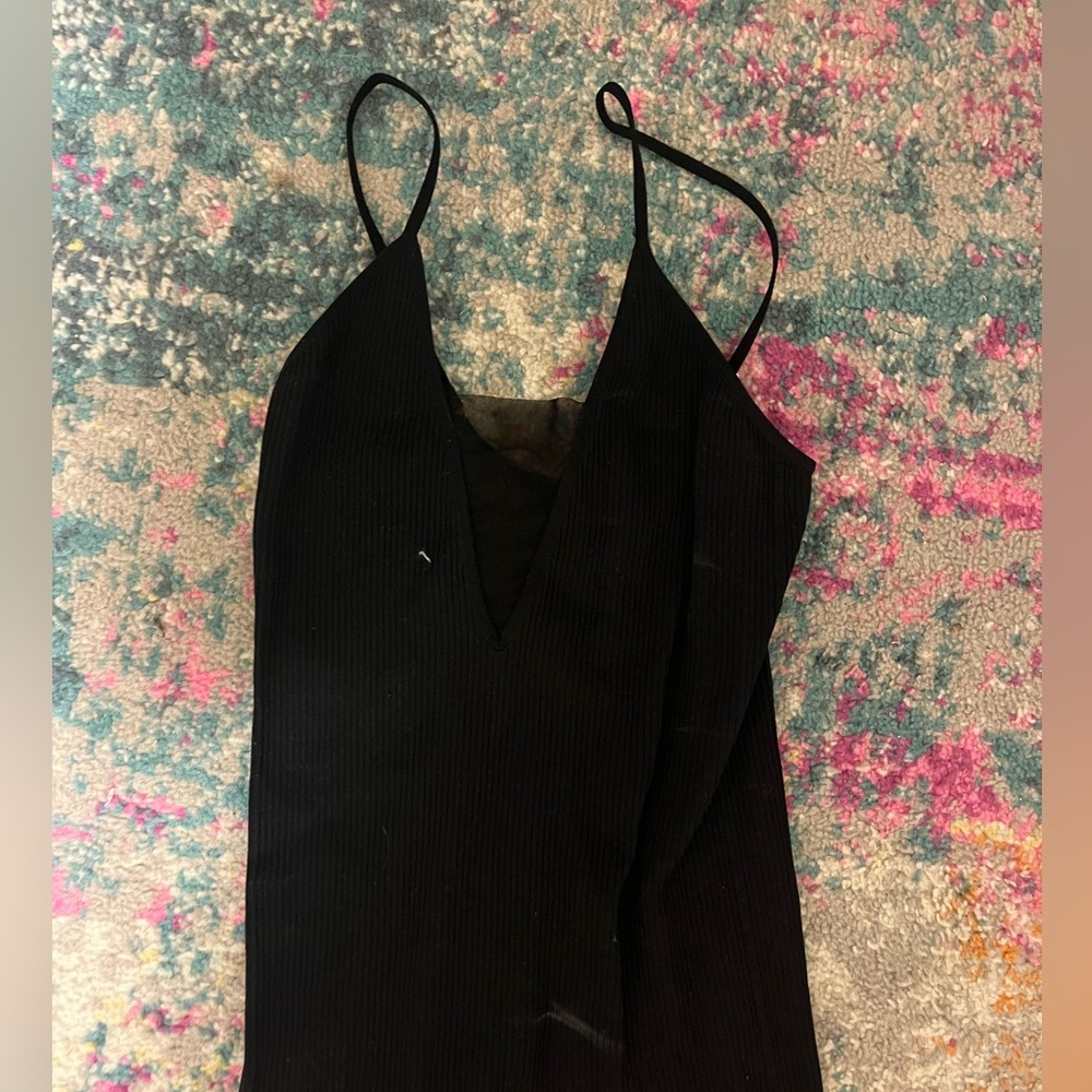 Free people Mesh cutout tank